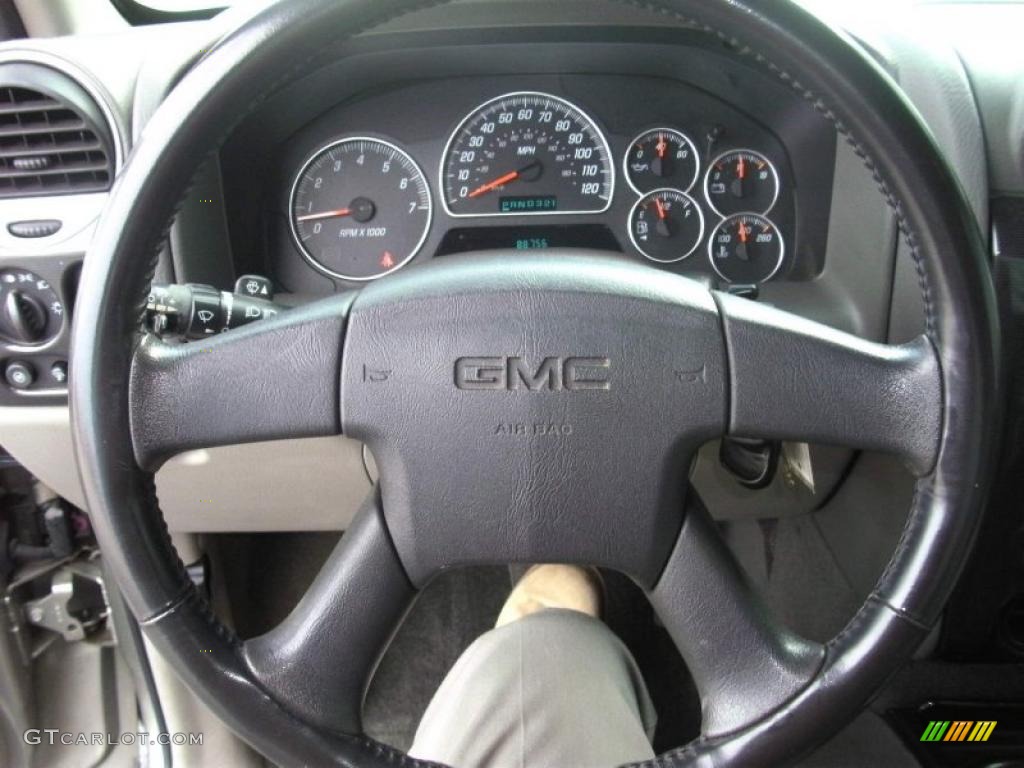 2003 GMC Envoy XL SLT Medium Pewter Steering Wheel Photo #45150415