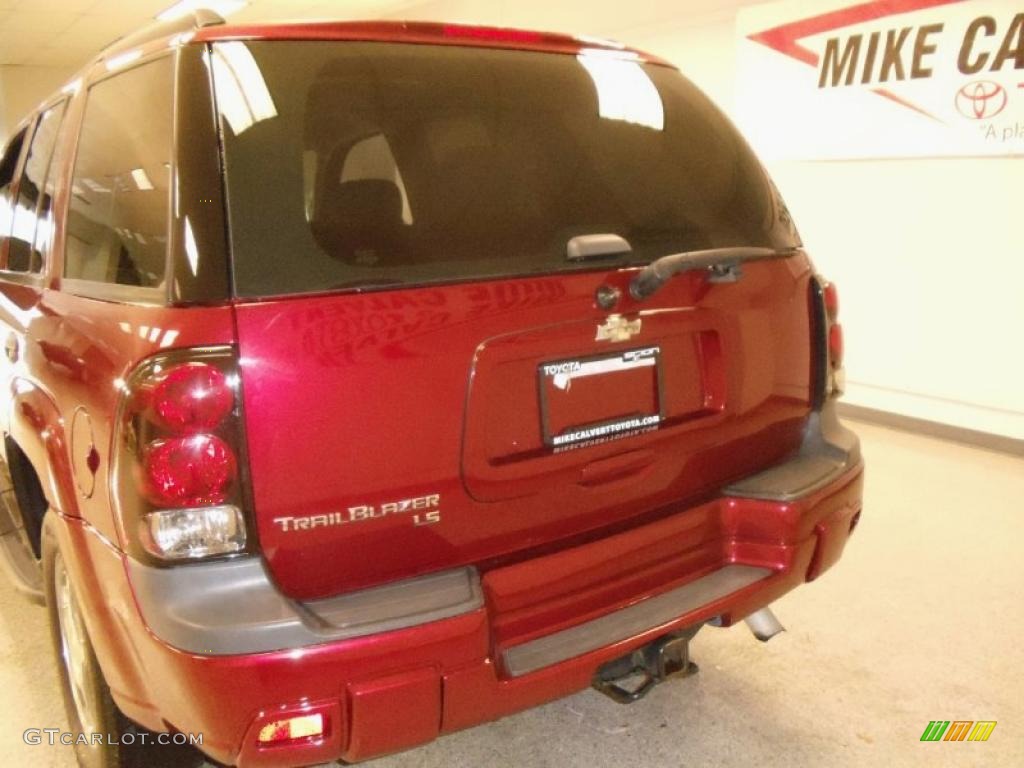 2007 TrailBlazer LS - Bordeaux Red Metallic / Light Cashmere/Ebony photo #8