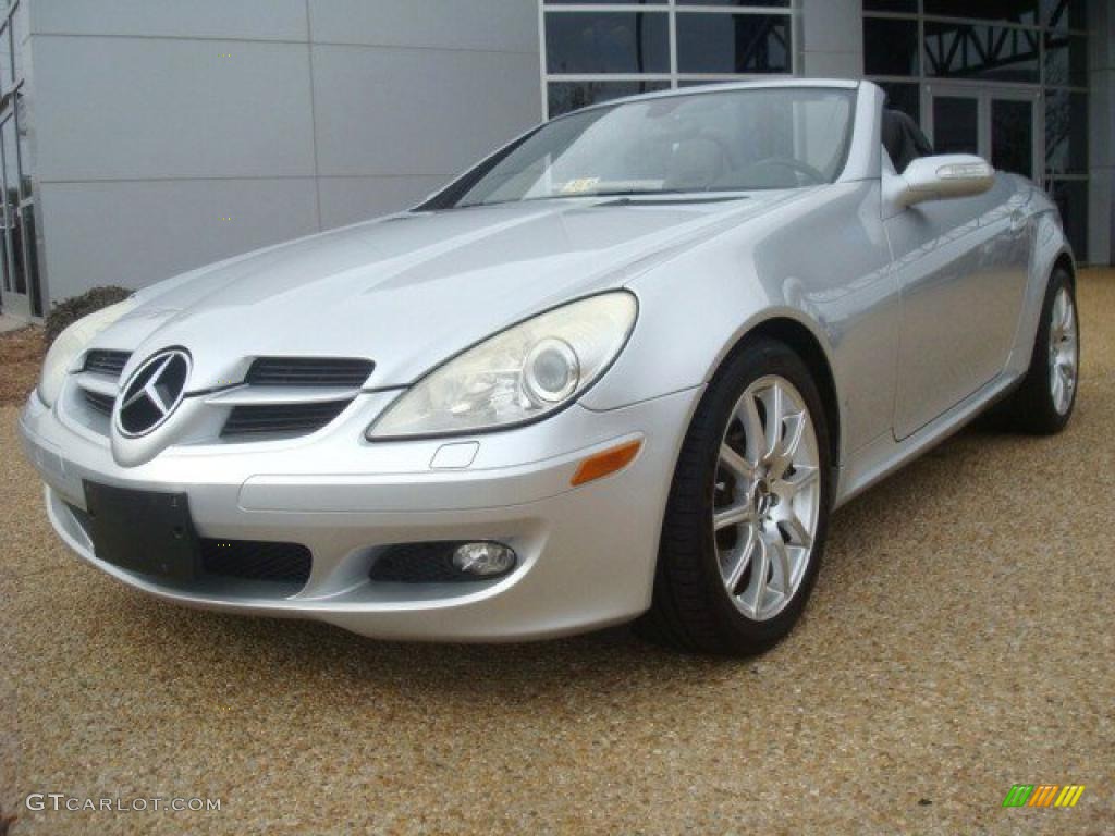 Iridium Silver Metallic 2005 Mercedes-Benz SLK 350 Roadster Exterior Photo #45155680
