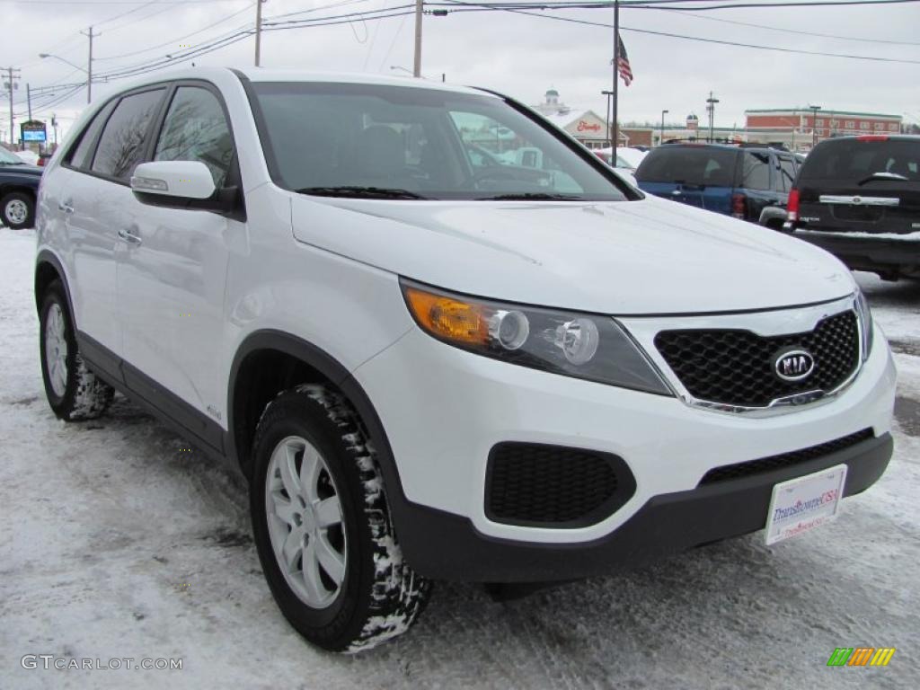 Snow White Pearl 2011 Kia Sorento LX AWD Exterior Photo #45155816