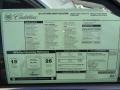 2011 Cadillac CTS 4 3.0 AWD Sedan Window Sticker