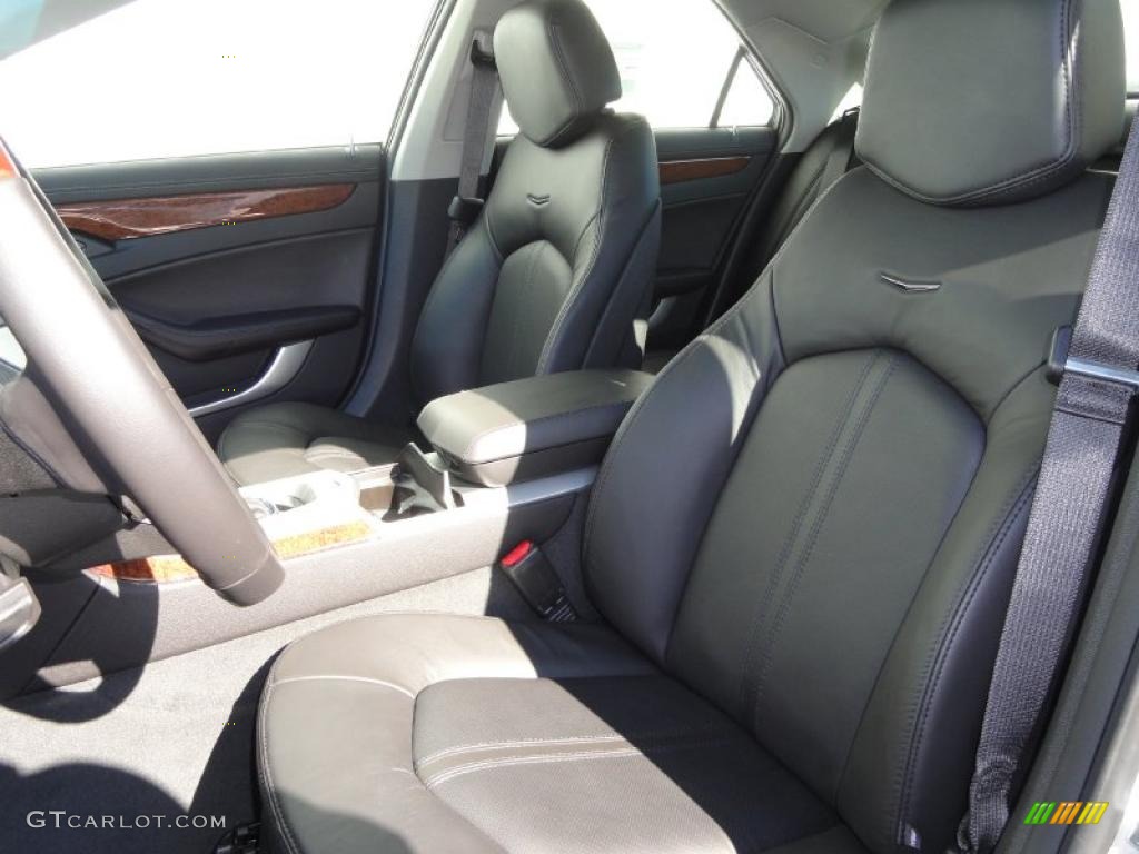 Ebony Interior 2011 Cadillac CTS 4 3.0 AWD Sedan Photo #45158532