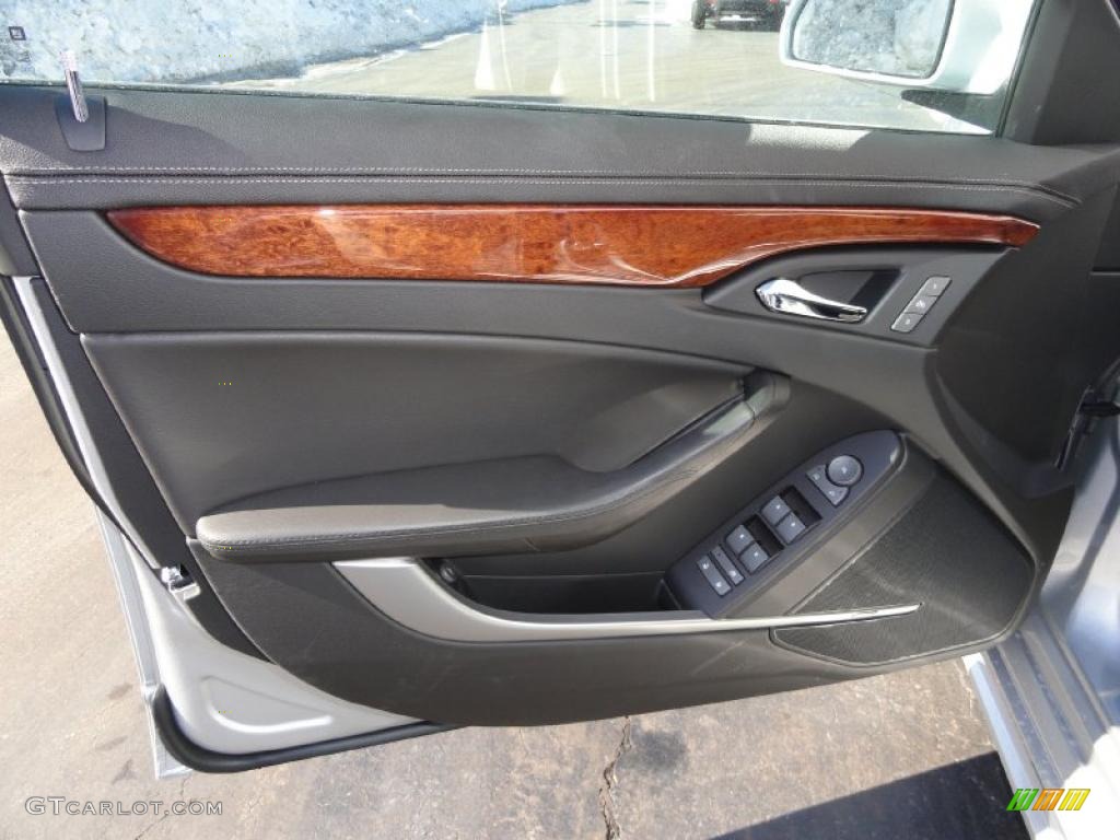 2011 Cadillac CTS 4 3.0 AWD Sedan Ebony Door Panel Photo #45158564