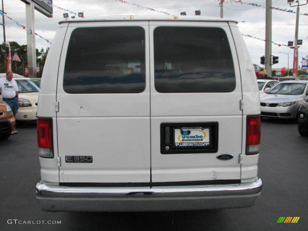 1999 E Series Van E350 Super Duty XL Extended Passenger - Oxford White / Medium Graphite photo #8