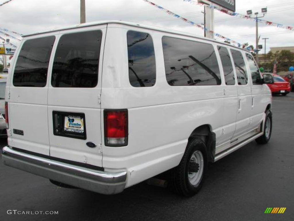 1999 E Series Van E350 Super Duty XL Extended Passenger - Oxford White / Medium Graphite photo #10