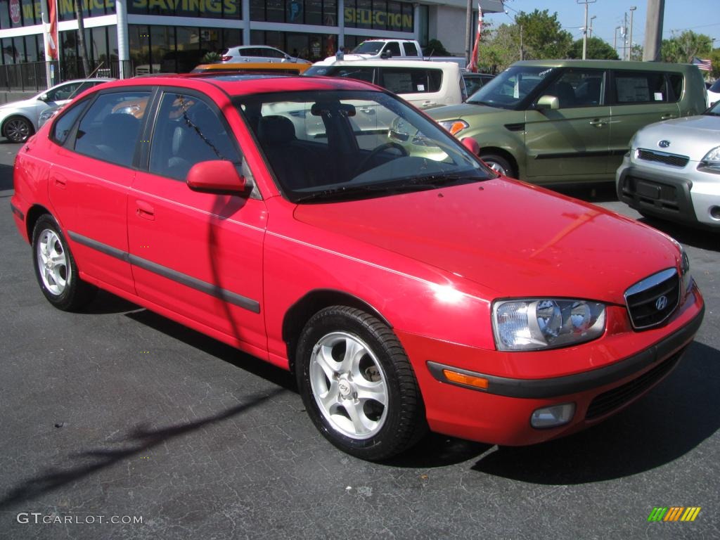 Cardinal Red 2001 Hyundai Elantra GT Exterior Photo #45160140