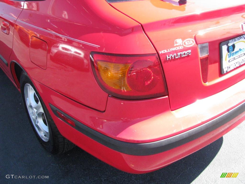 2001 Elantra GT - Cardinal Red / Gray photo #8