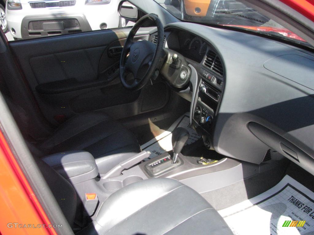 2001 Elantra GT - Cardinal Red / Gray photo #14