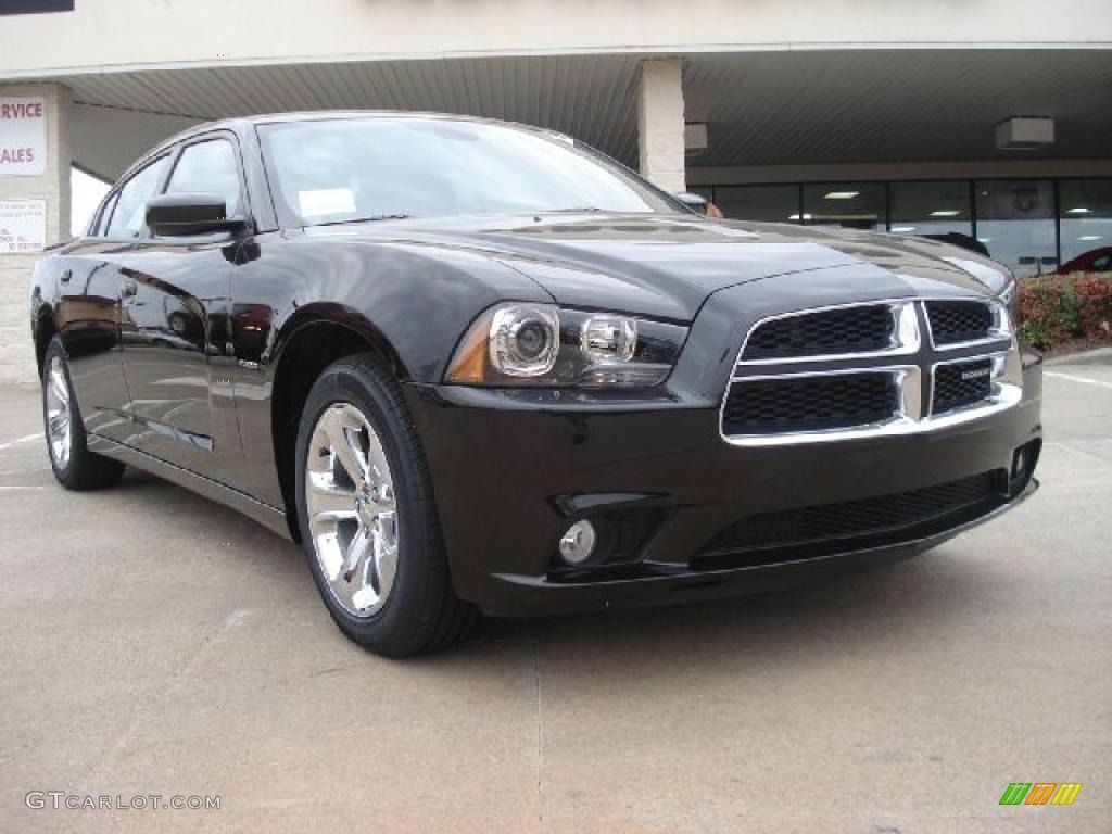 Brilliant Black Crystal Pearl 2011 Dodge Charger R/T Plus Exterior Photo #45160416