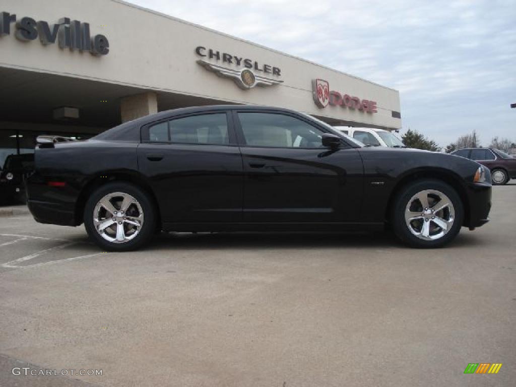Brilliant Black Crystal Pearl 2011 Dodge Charger R/T Plus Exterior Photo #45160432