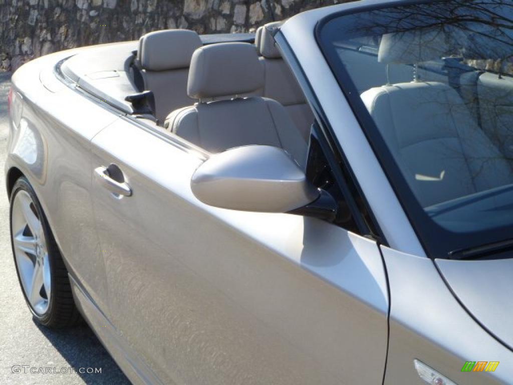 2008 1 Series 135i Convertible - Cashmere Silver Metallic / Taupe photo #19