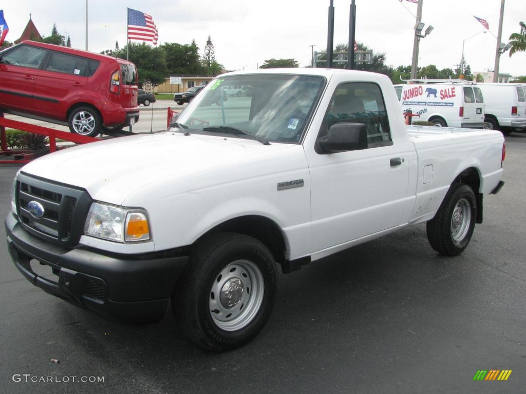 2006 Ranger XL Regular Cab - Oxford White / Medium Dark Flint photo #5