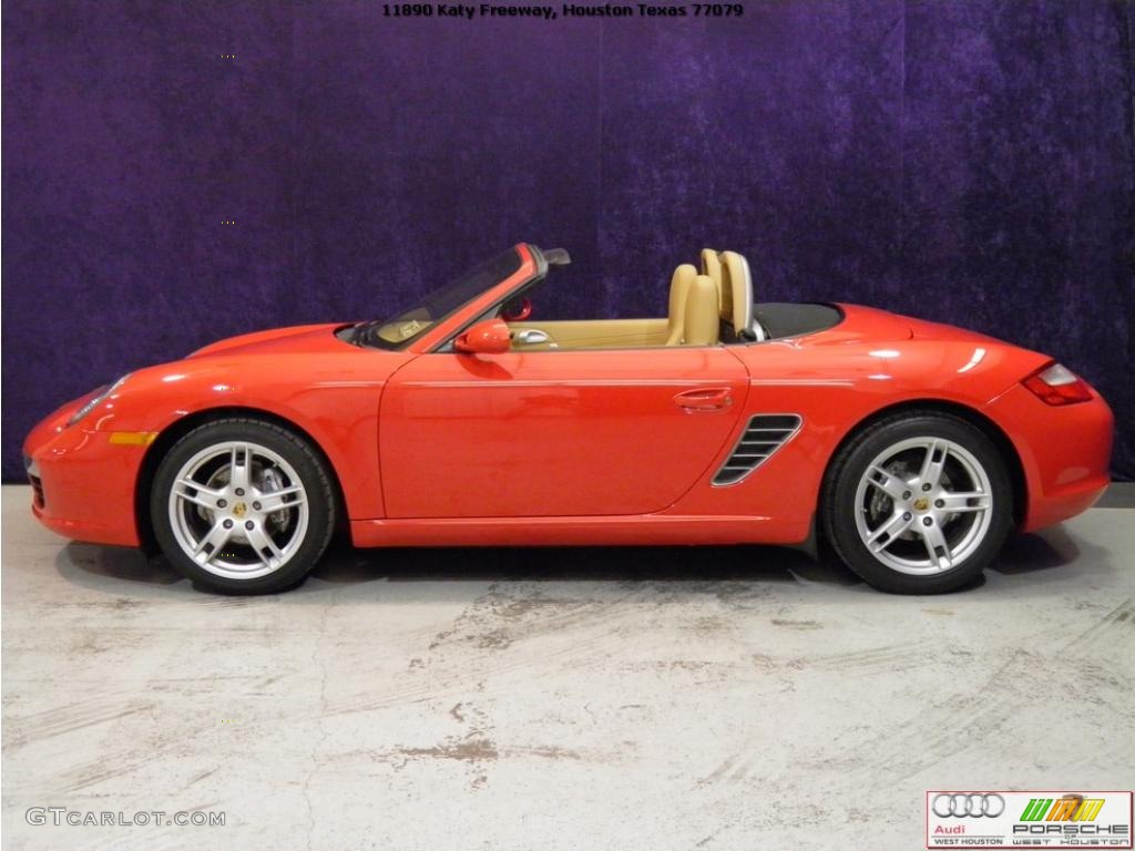 2008 Boxster  - Guards Red / Sand Beige photo #3