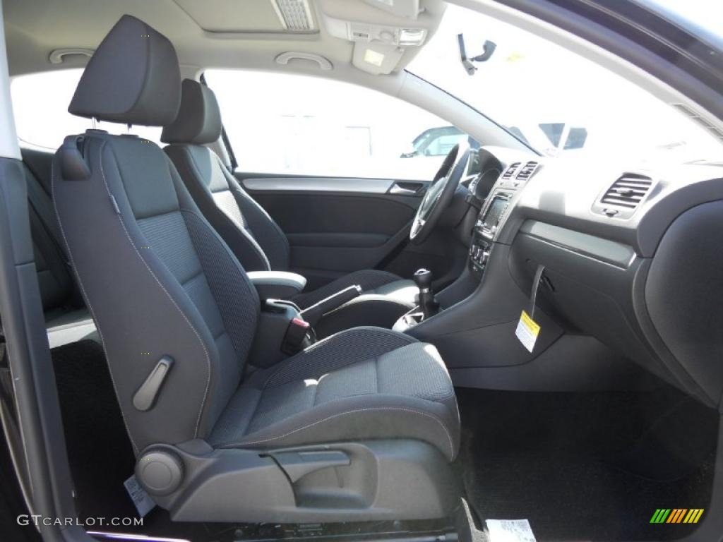 Titan Black Interior 2011 Volkswagen Golf 2 Door TDI Photo #45163817