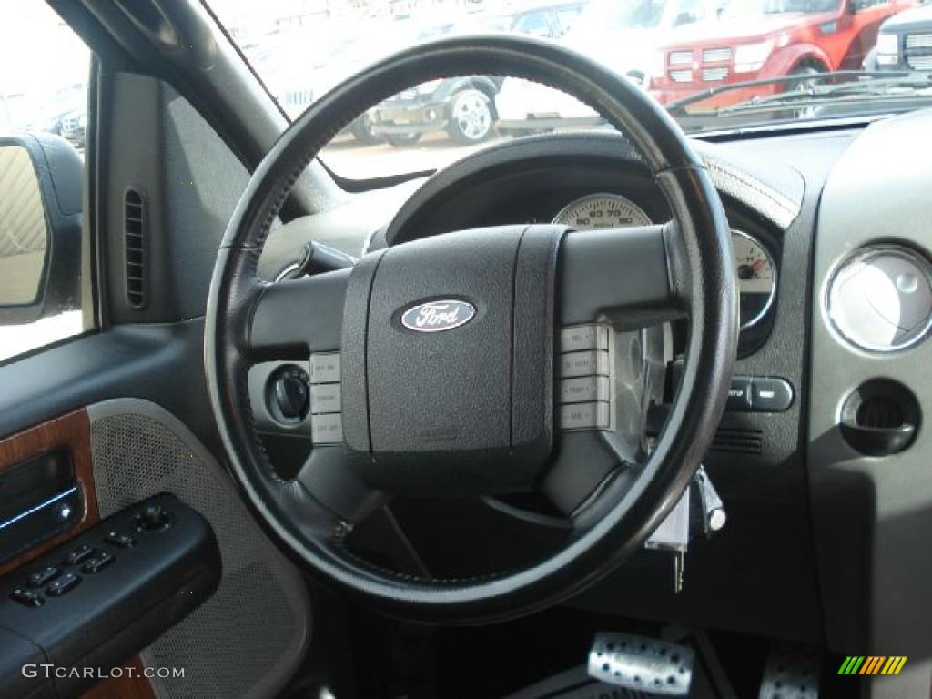 2004 Ford F150 Roush Stage 1 SuperCab Black Steering Wheel Photo #45163841