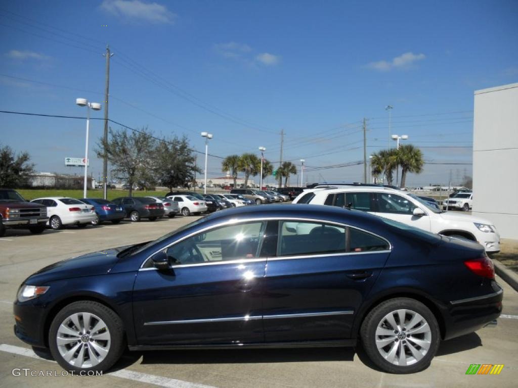 Night Blue Metallic 2012 Volkswagen CC Sport Exterior Photo #45164281