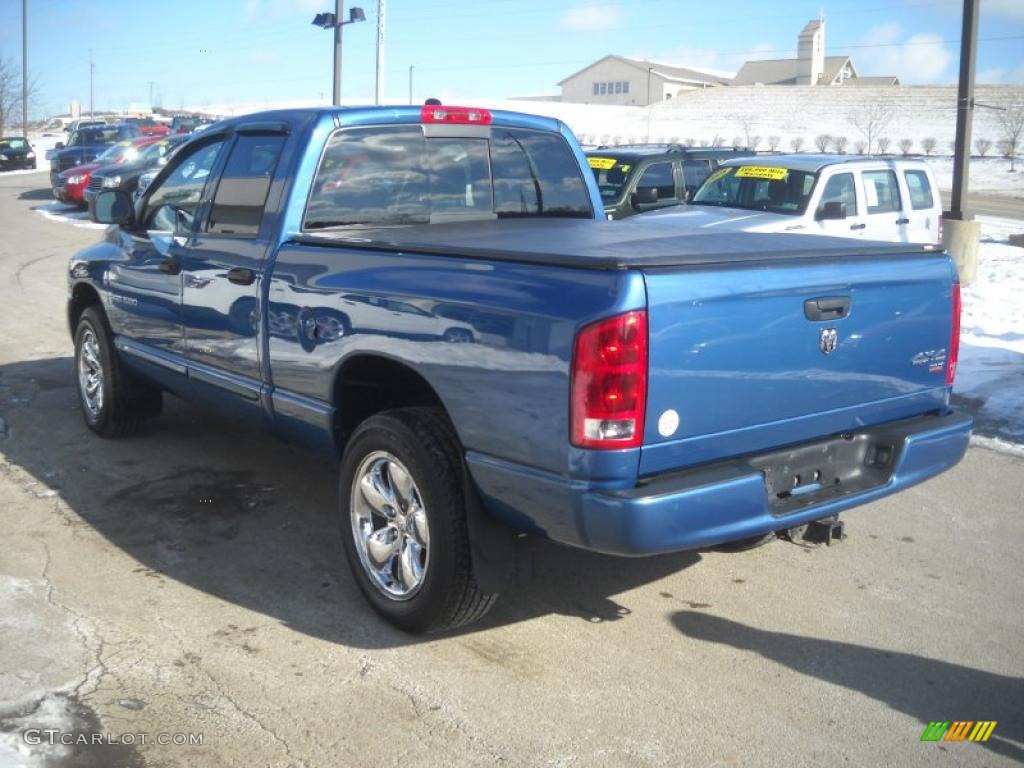 2005 Ram 1500 SLT Quad Cab 4x4 - Atlantic Blue Pearl / Dark Slate Gray photo #4