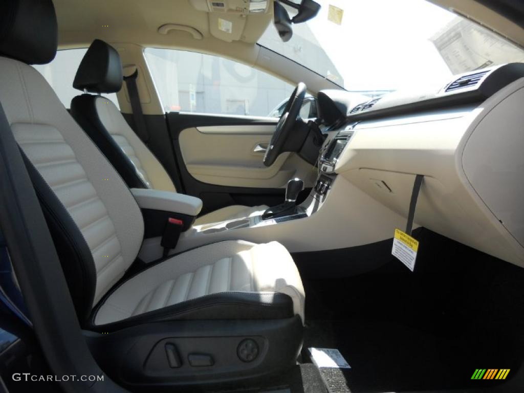 Black/Cornsilk Beige Interior 2012 Volkswagen CC Sport Photo #45164393