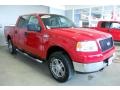 2005 Bright Red Ford F150 XLT SuperCrew 4x4  photo #2