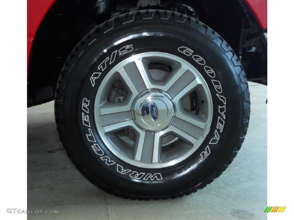 2005 F150 XLT SuperCrew 4x4 - Bright Red / Medium Flint Grey photo #32