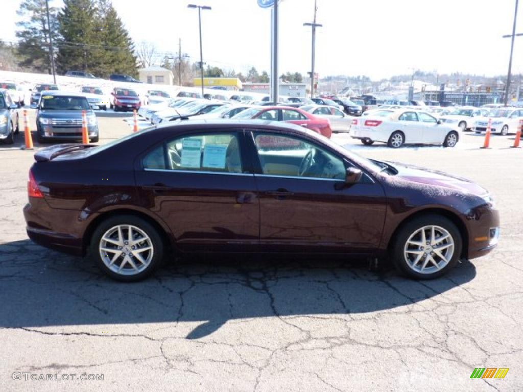 2011 Fusion SEL V6 AWD - Bordeaux Reserve Metallic / Medium Light Stone photo #5