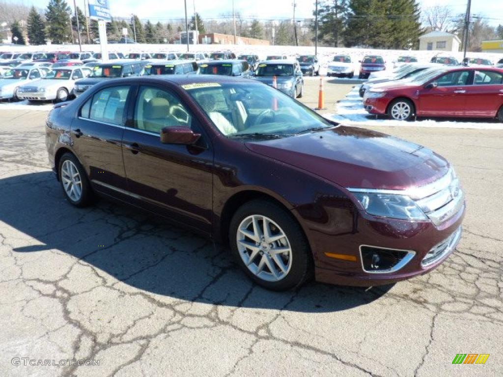 2011 Fusion SEL V6 AWD - Bordeaux Reserve Metallic / Medium Light Stone photo #6