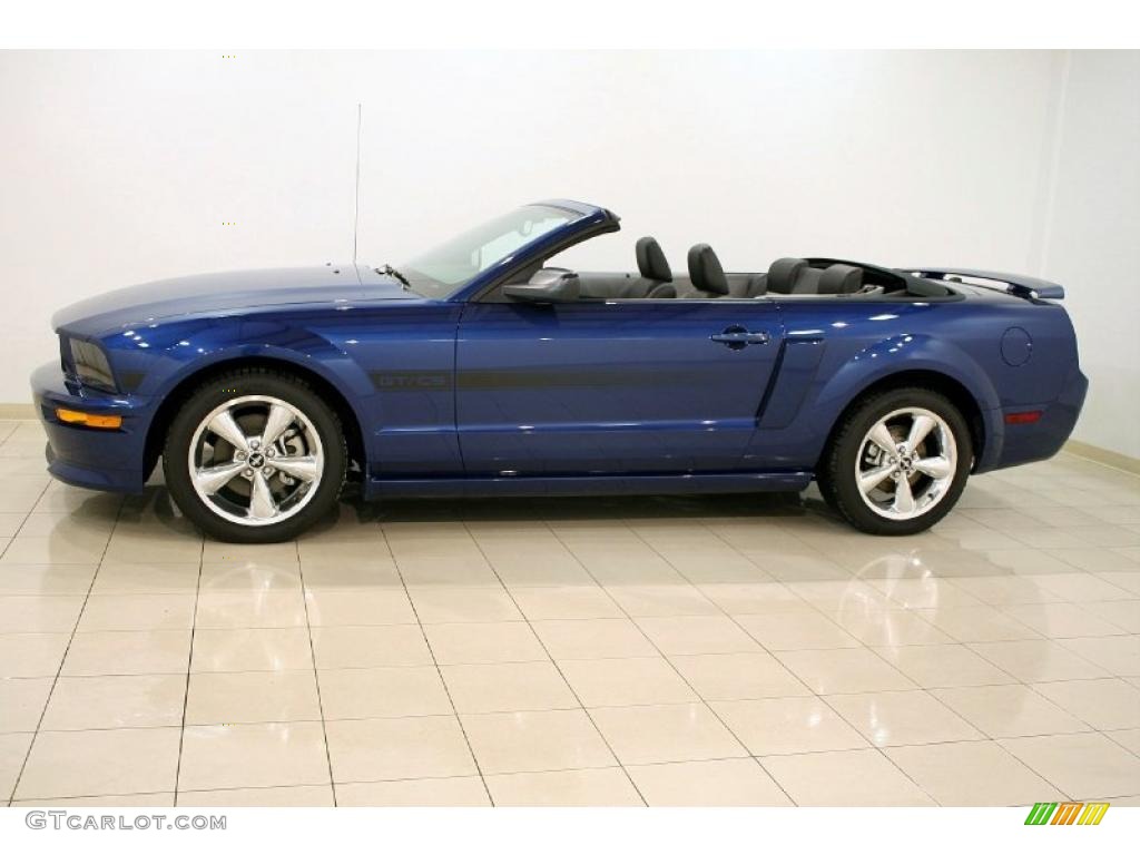 2007 Mustang GT/CS California Special Convertible - Vista Blue Metallic / Black/Dove Accent photo #4
