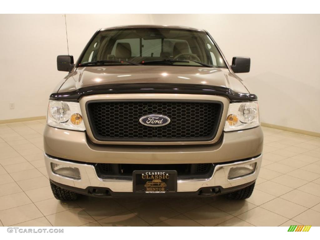2004 F150 XLT SuperCab 4x4 - Arizona Beige Metallic / Tan photo #2