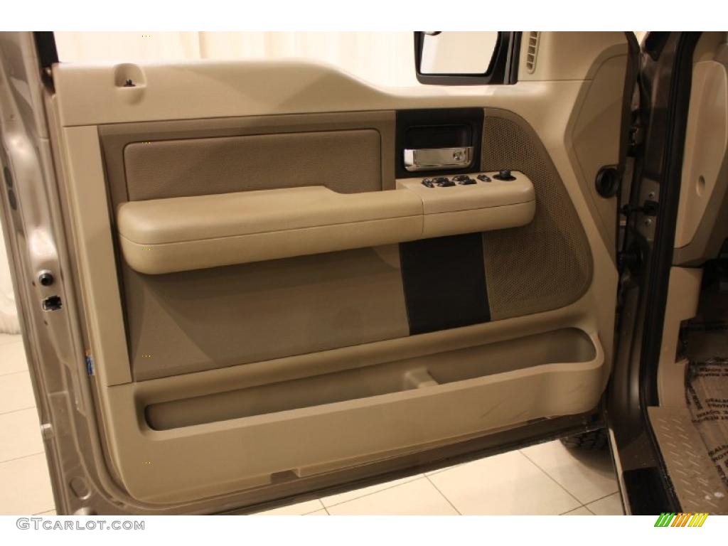 2004 F150 XLT SuperCab 4x4 - Arizona Beige Metallic / Tan photo #5