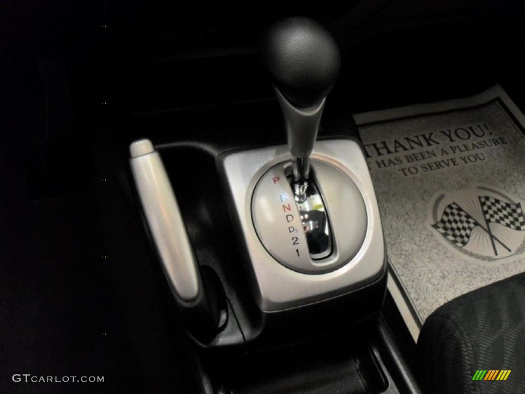 2009 Civic EX Coupe - Alabaster Silver Metallic / Black photo #14