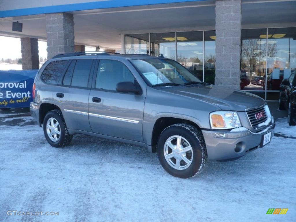 2008 Envoy SLE 4x4 - Steel Gray Metallic / Ebony photo #1