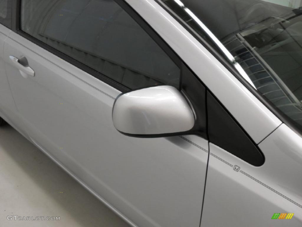 2009 Civic EX Coupe - Alabaster Silver Metallic / Black photo #25