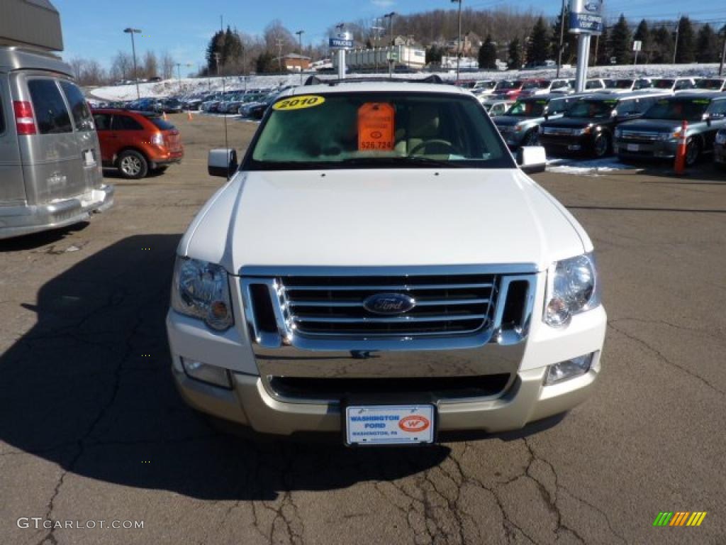 2010 Explorer Eddie Bauer 4x4 - White Suede / Camel photo #7