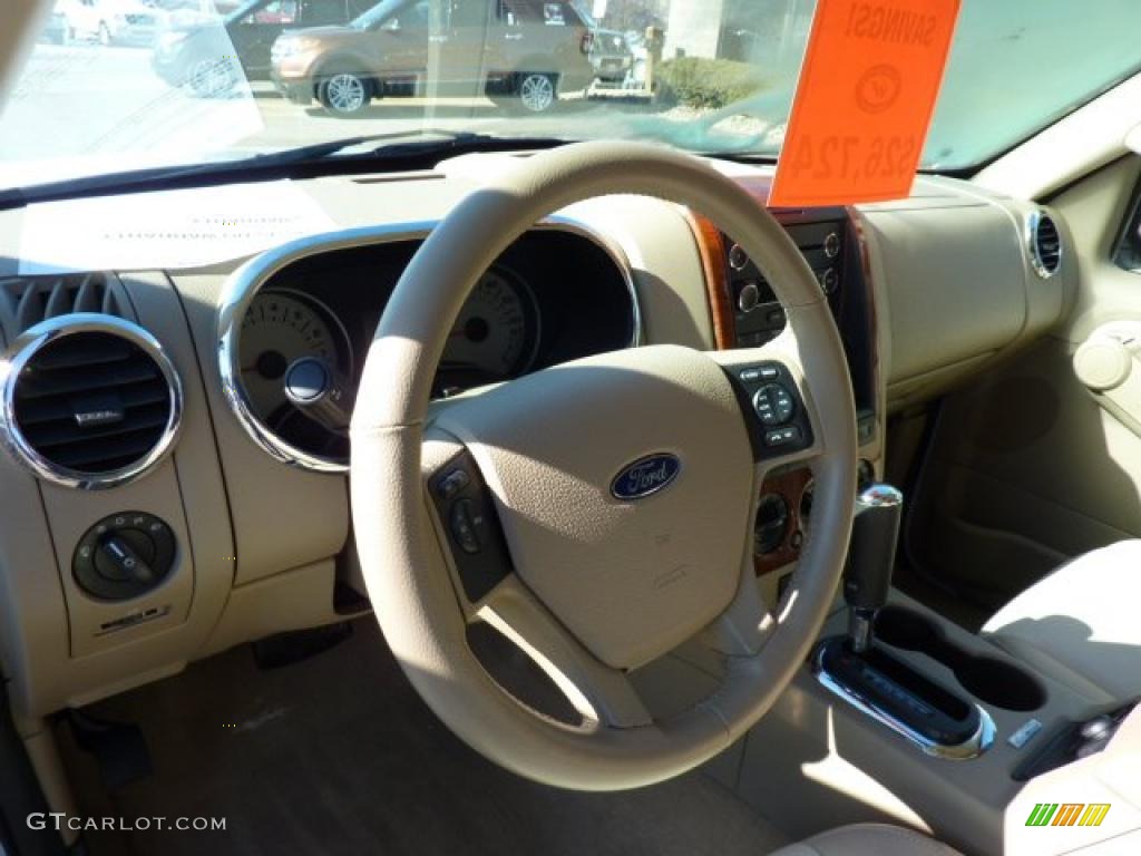 2010 Explorer Eddie Bauer 4x4 - White Suede / Camel photo #11