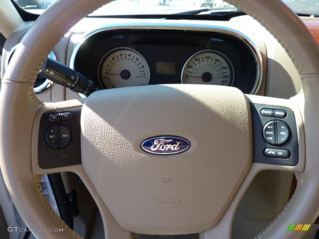 2010 Explorer Eddie Bauer 4x4 - White Suede / Camel photo #19