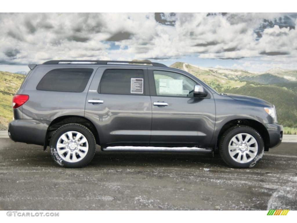 Magnetic Gray Metallic 2011 Toyota Sequoia Platinum 4WD Exterior Photo #45180360