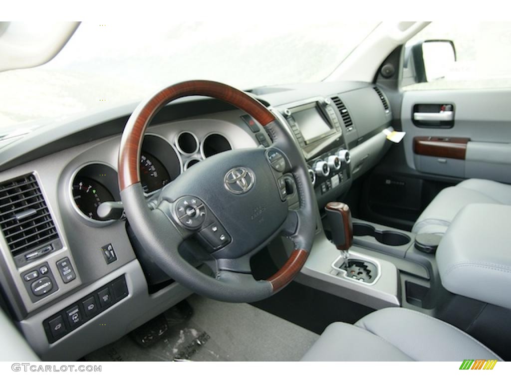 Graphite Gray Interior 2011 Toyota Sequoia Platinum 4WD Photo #45180396