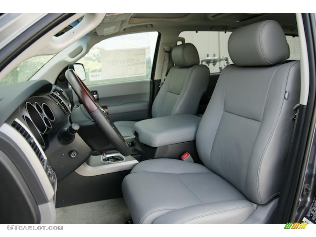 Graphite Gray Interior 2011 Toyota Sequoia Platinum 4WD Photo #45180412