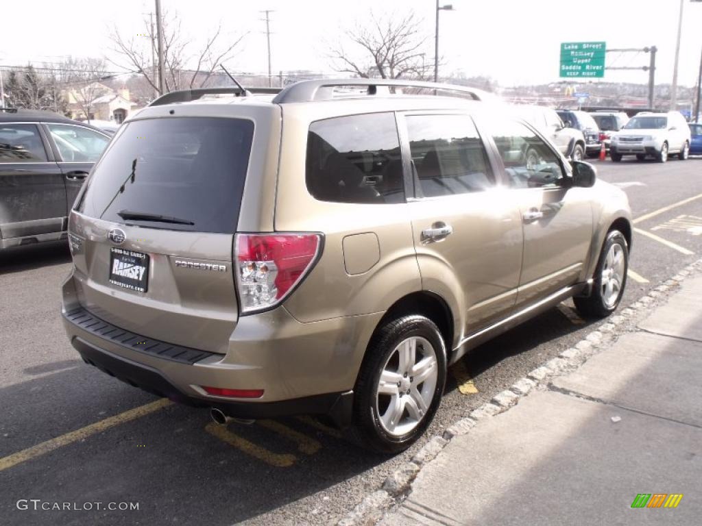 2009 Forester 2.5 X Limited - Topaz Gold Metallic / Black photo #5