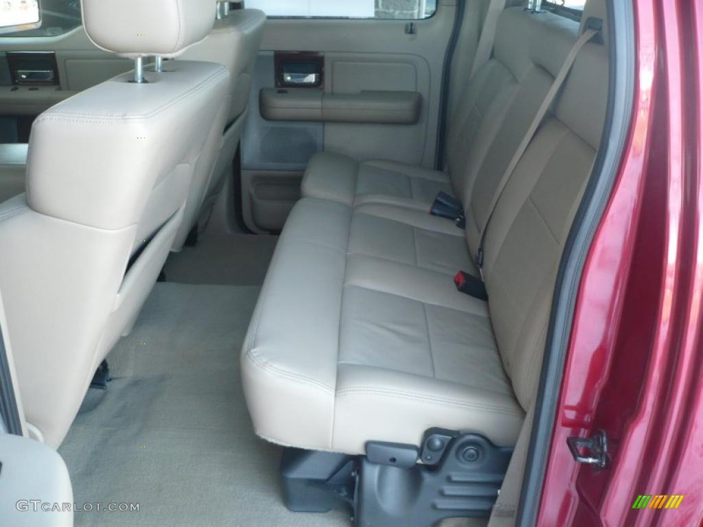 2008 F150 Lariat SuperCrew 4x4 - Redfire Metallic / Tan photo #10