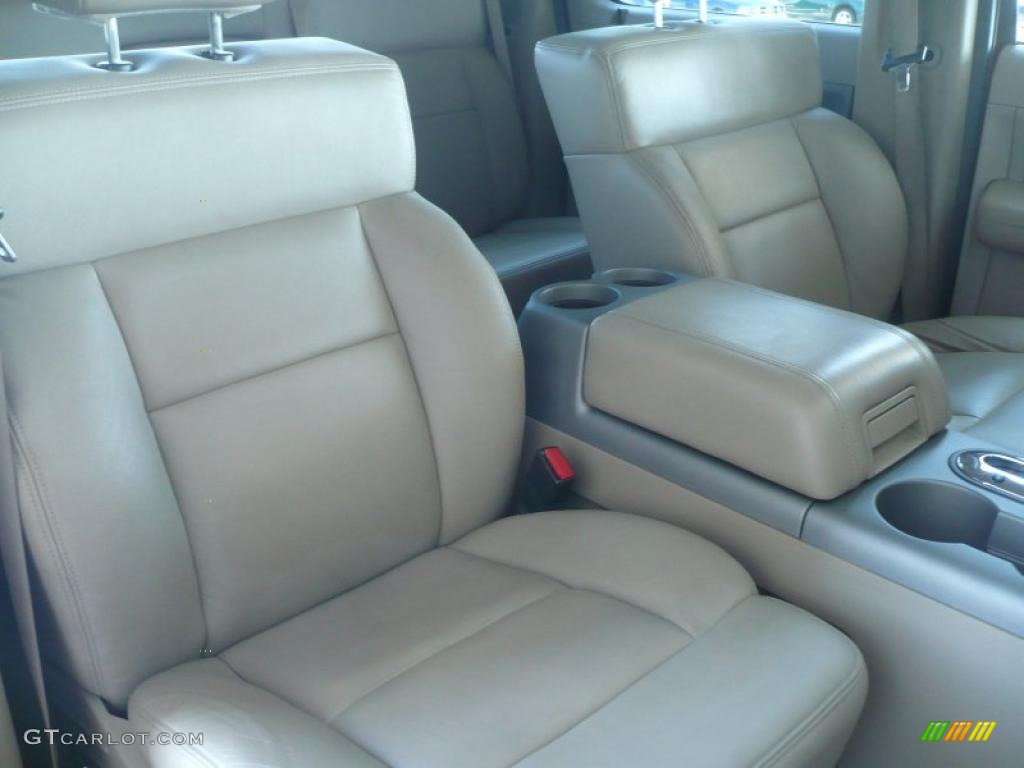 2008 F150 Lariat SuperCrew 4x4 - Redfire Metallic / Tan photo #15