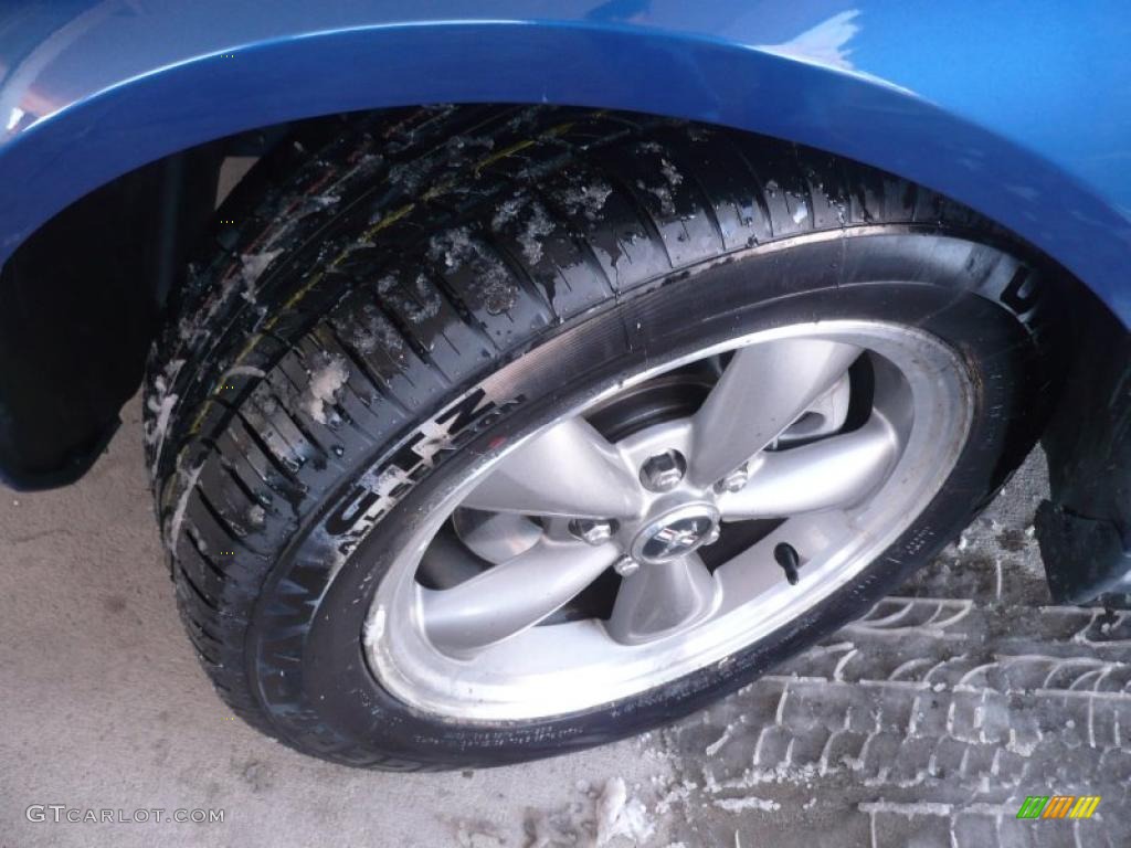 2006 Mustang V6 Premium Coupe - Vista Blue Metallic / Light Graphite photo #16