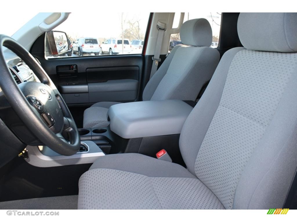 2010 Tundra Double Cab 4x4 - Radiant Red / Graphite Gray photo #8