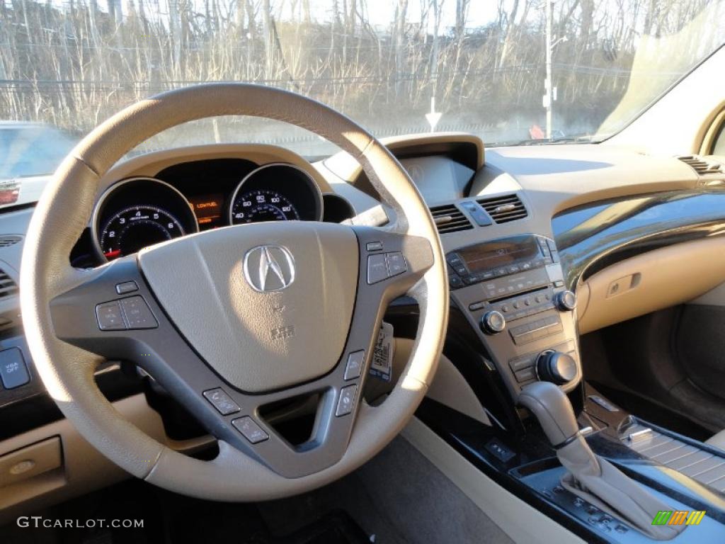 2008 Acura MDX Technology Parchment Steering Wheel Photo #45184321