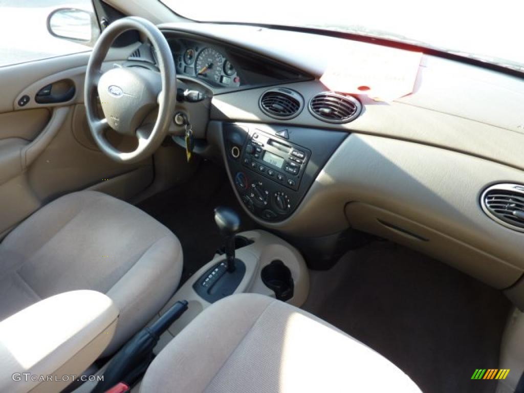 2002 Ford Focus SE Wagon Medium Parchment Dashboard Photo #45184357