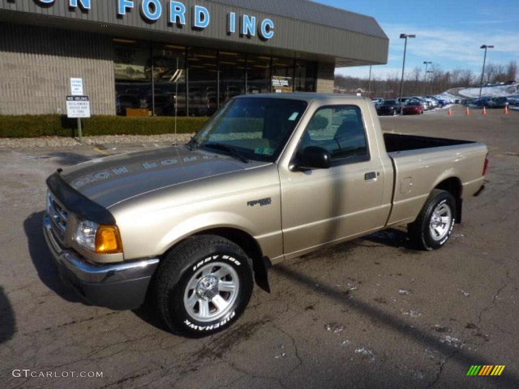 Harvest Gold Metallic 2001 Ford Ranger XL Regular Cab Exterior Photo #45184537