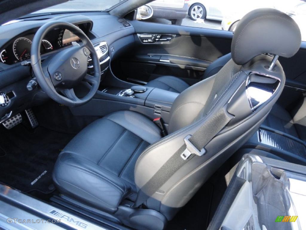 Black Interior 2009 Mercedes-Benz CL 63 AMG Photo #45185381