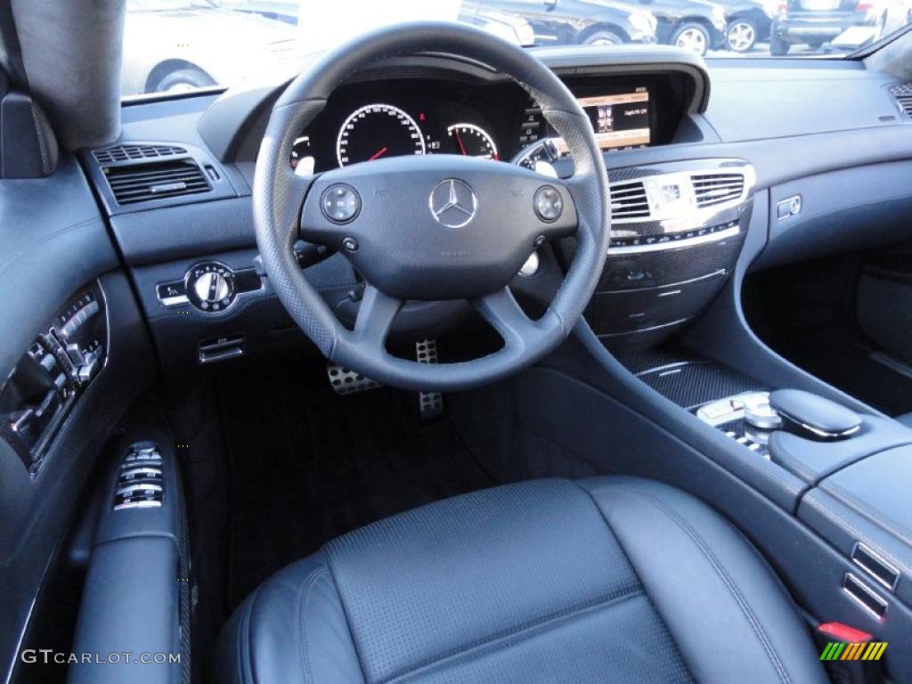 Black Interior 2009 Mercedes-Benz CL 63 AMG Photo #45185397