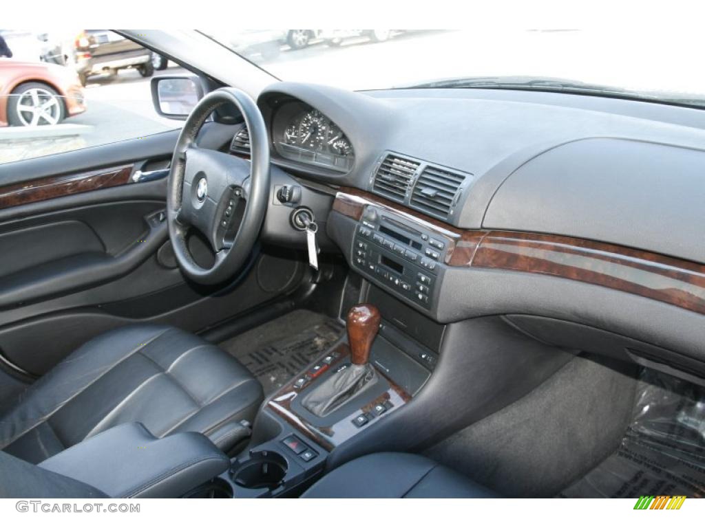 2002 3 Series 325i Sedan - Titanium Silver Metallic / Black photo #5