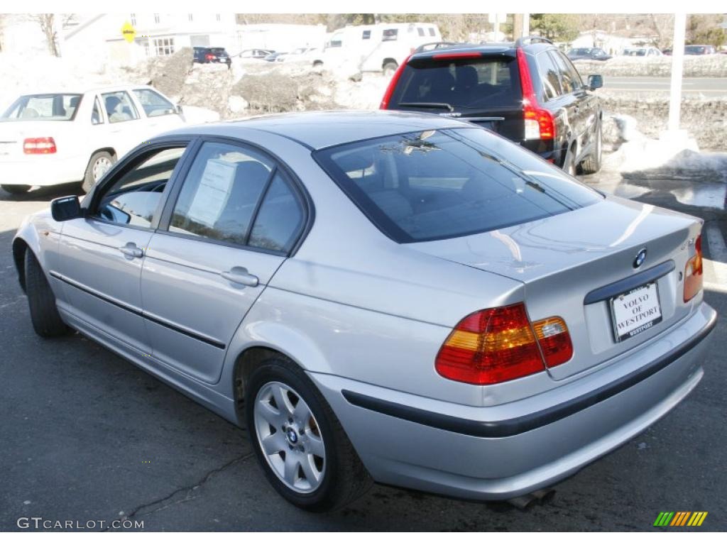 2002 3 Series 325i Sedan - Titanium Silver Metallic / Black photo #7